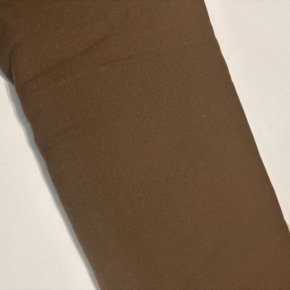 100% Wool Crepe Fabric Brown 58" Wide 4 Yards Vintage Dress Suit Lot